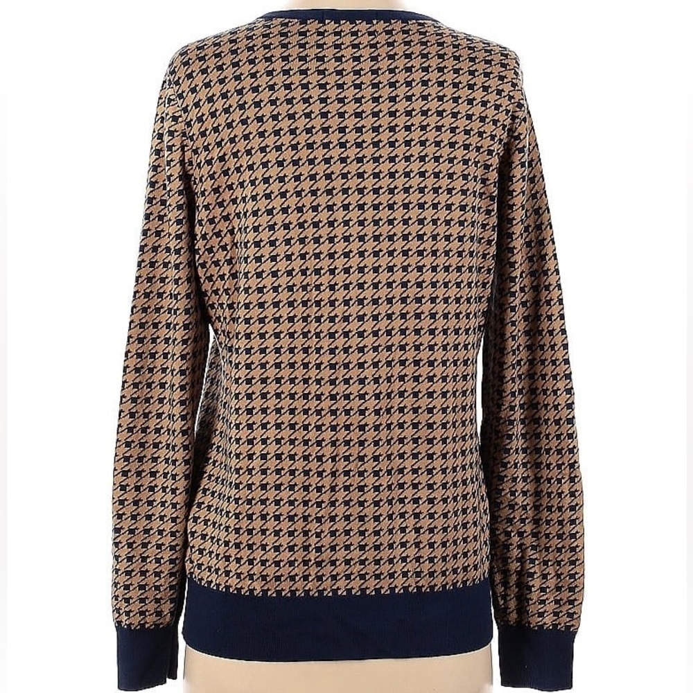 Supima Cotton Houndstooth Cardigan Sweater - Picture 5 of 15